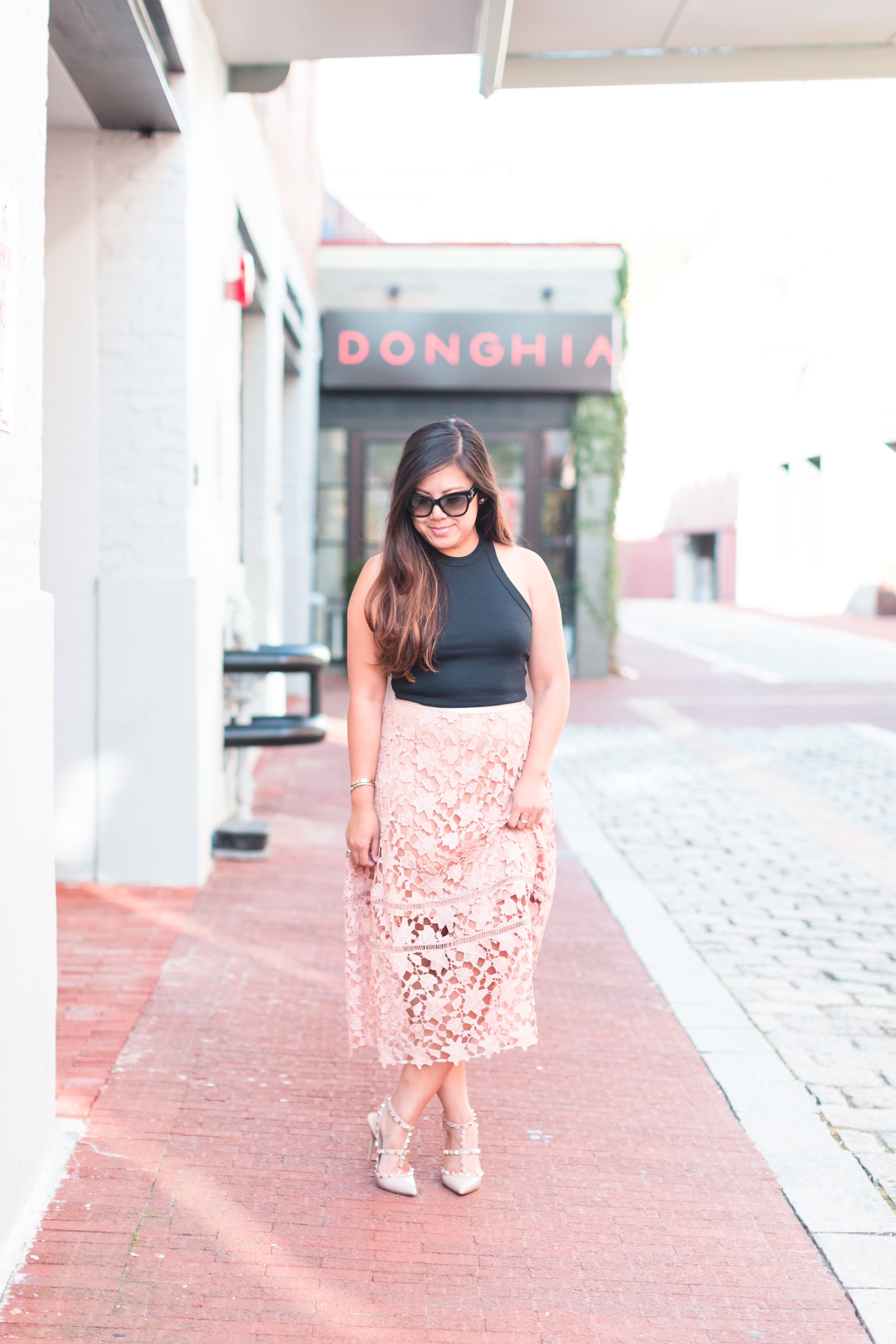 Missguided Pink Crochet Skirt - Stylista Esquire - @stylistaesquire